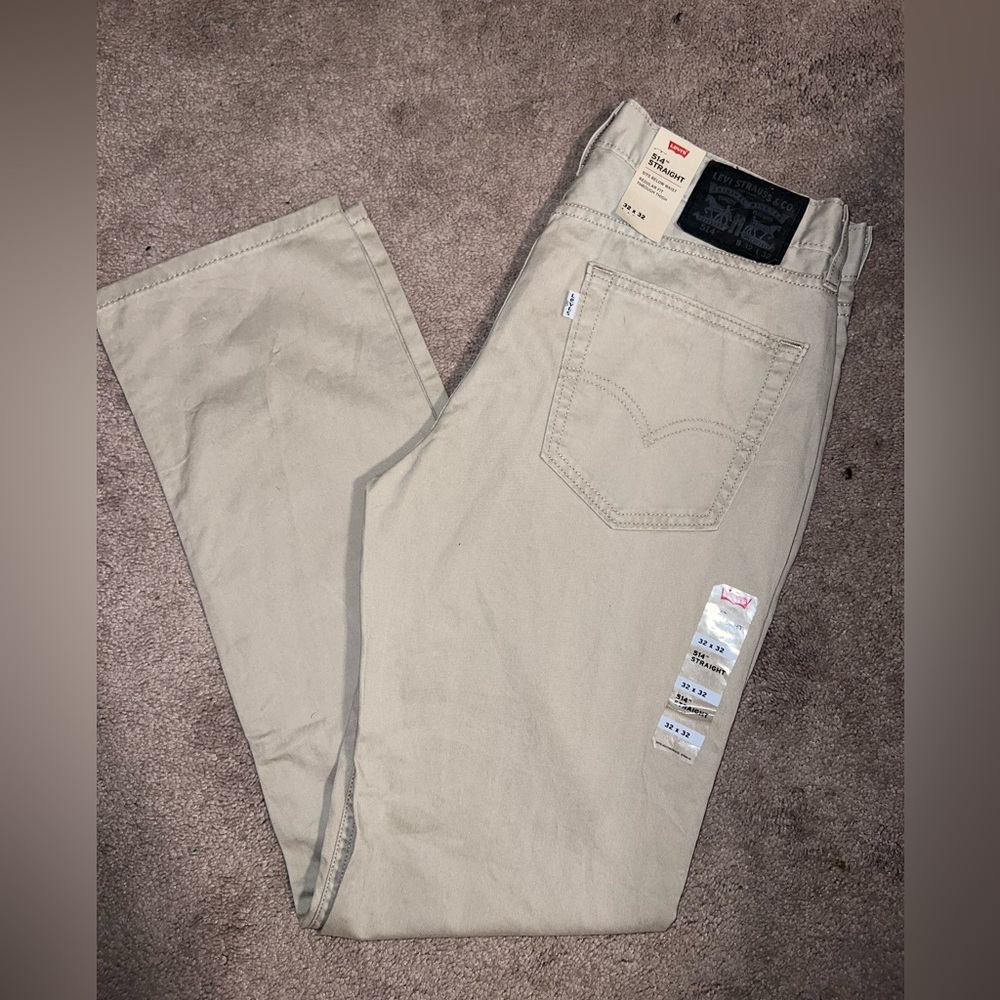 NWT Mens Levi’s Khaki Jeans, 32x32